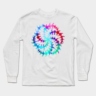 Psychedelic Swirling Circles Long Sleeve T-Shirt